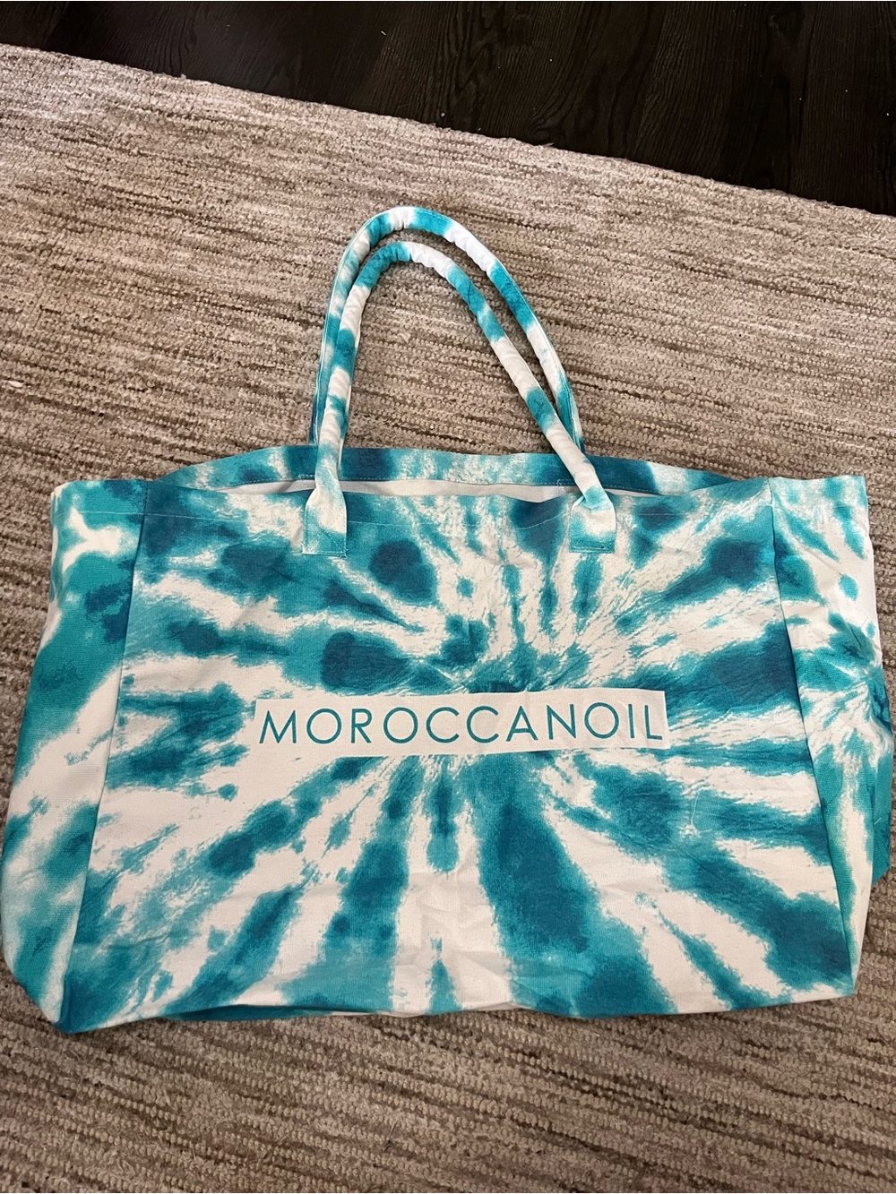 NEW Moroccanoil Canvas Tie-Dye XL Tote Bag